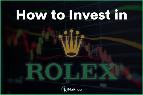 does rolex have stock|Rolex stock symbol.